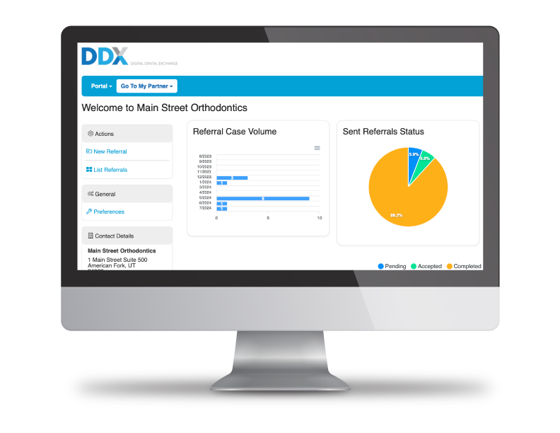 DDX Referrals Desktop Screen 